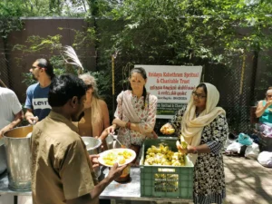 3. Hridaya Kshetram serves the Tiruvannamalai community monthly, providing meals for workers, sannaysins and visitors on Girivalam.